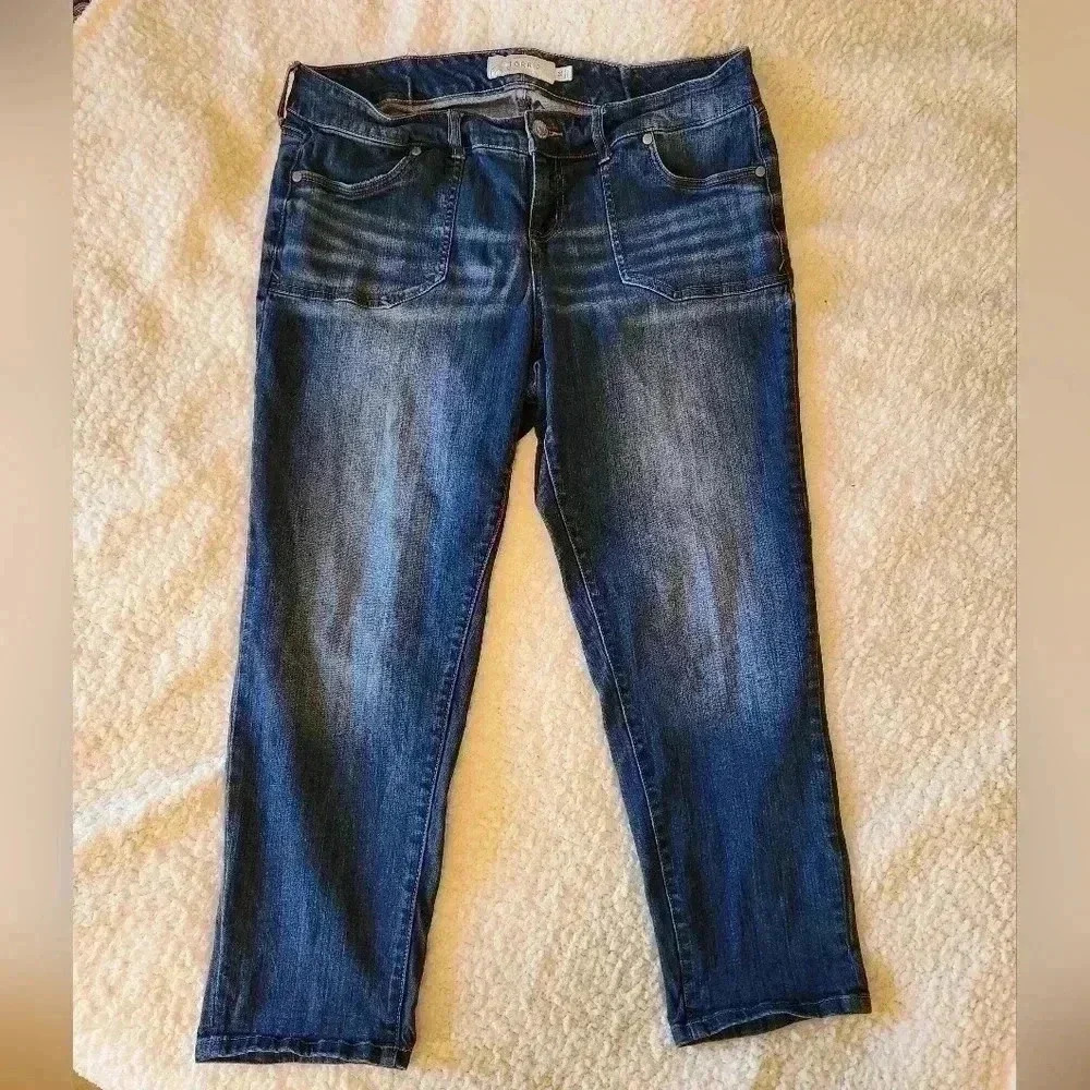 TORRID cropped boyfriend jean, size 14 - Picture 2 of 7